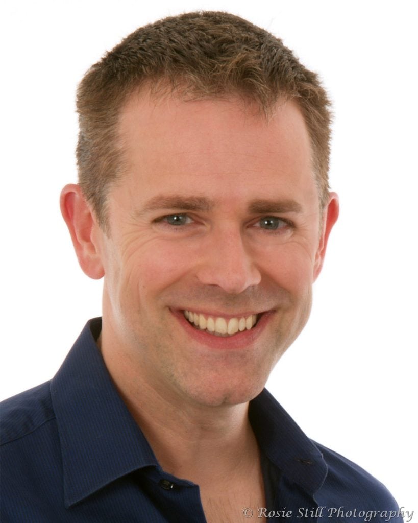 2010 Colour portrait of Chris Jarvis, actor/presenter of C Beebies TV. This was from my third studio session with Chris.