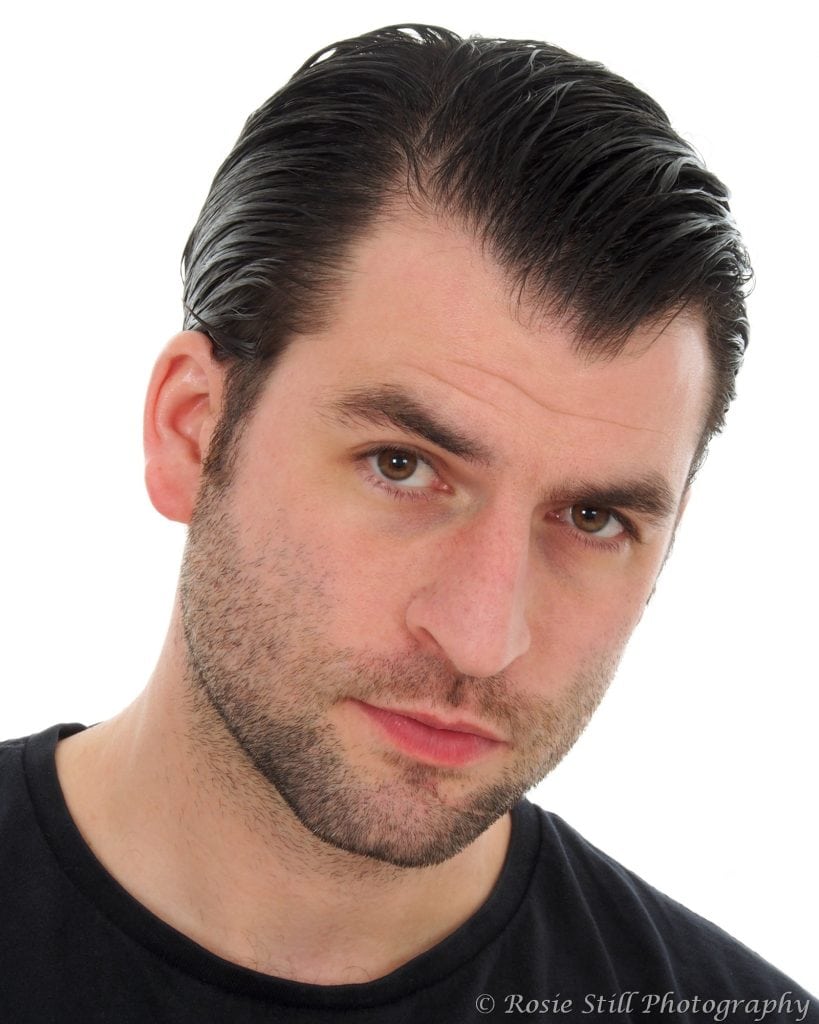 2014 Colour portrait of actor Scott Wickes. This was the 5th session with Scott in my studio